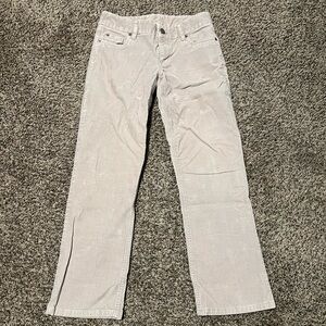 Womens Gray Corduroy Pants